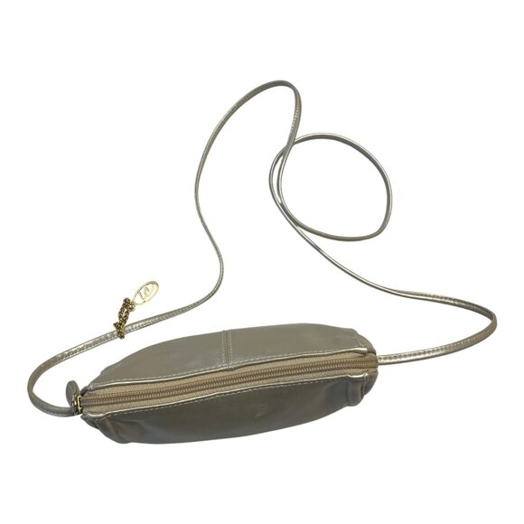 Vintage Liz Claiborne Leather Co. Mini Crossbody Bag – Champagne Leather – LC Go - Picture 5 of 9